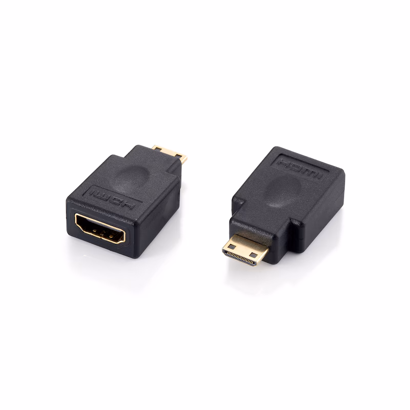 Bild von Digital data communication equip miniHDMI Adapter Typ A zu Typ C schwa