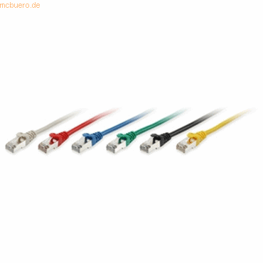 Bild von 15.00m Equip Cat. 6a Patchkabel S/FTP RJ45 Stecker auf RJ45 Stecker Grün LSZH / Rastnasenschutz