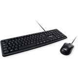 Bild von Equip Kabelgebundene Kombi Keyboard+Mouse, schwarz, ES