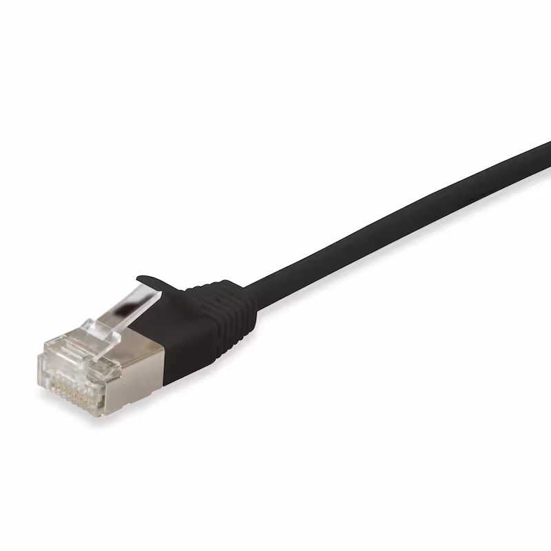Bild von 5.00m Equip Cat. 6a Patchkabel S/FTP RJ45 Stecker auf RJ45 Stecker Schwarz LSZH