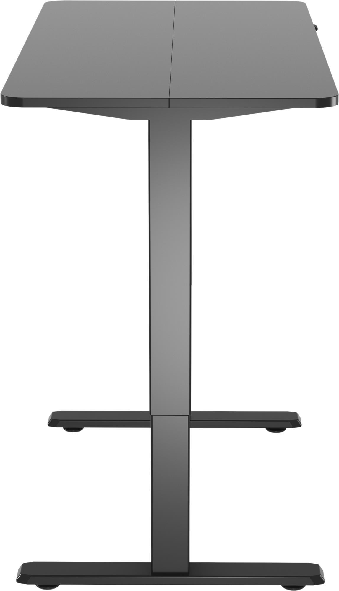 Bild von Equip ERGO Elektrisches-Sitz-Steh-Tischgestell - mit Tischplatte - schwarz - Gerade - Rechteckige Form - Kunststoff - Edelstahl - Homeoffice - Büro - Matt (650812)