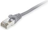 Bild von equip - Patch-Kabel - RJ-45 (M) zu RJ-45 (M) - 10,0m - S/FTP - CAT 6a - halogenfrei, geformt, ohne Haken, verseilt - Grau (606708)