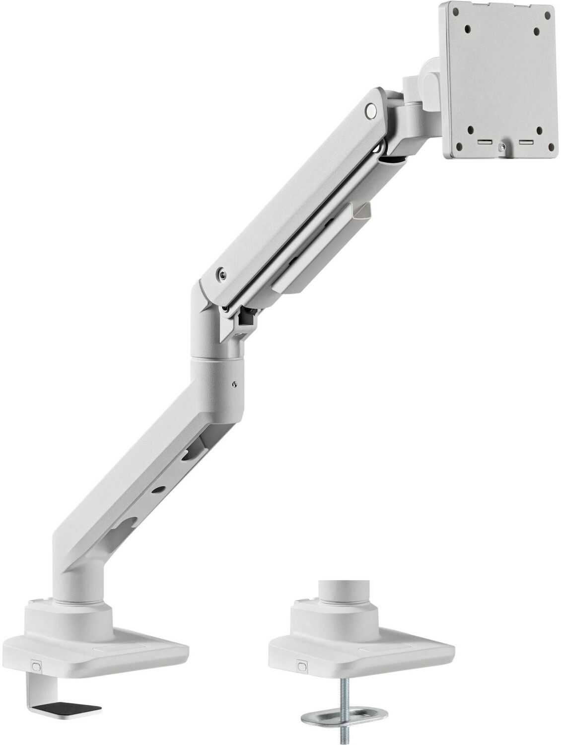 Bild von Equip 17-49 Schwerlast-Monitor-Schreibtischhalterung - Weiß - Klemme/Durchführung - 20 kg - 43,2 cm (17) - 124,5 cm (49) - 100 x 100 mm - Weiß (650181)