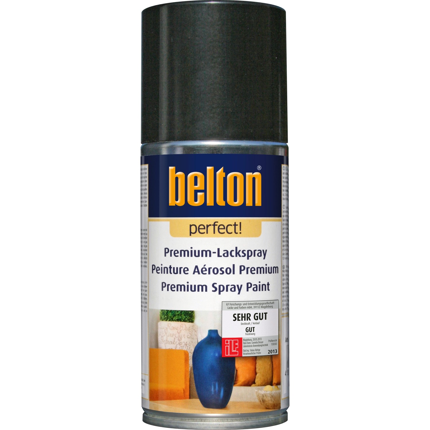 Bild von Belton Perfect Premium-Lackspray Schwarz seidenmatt 150 ml