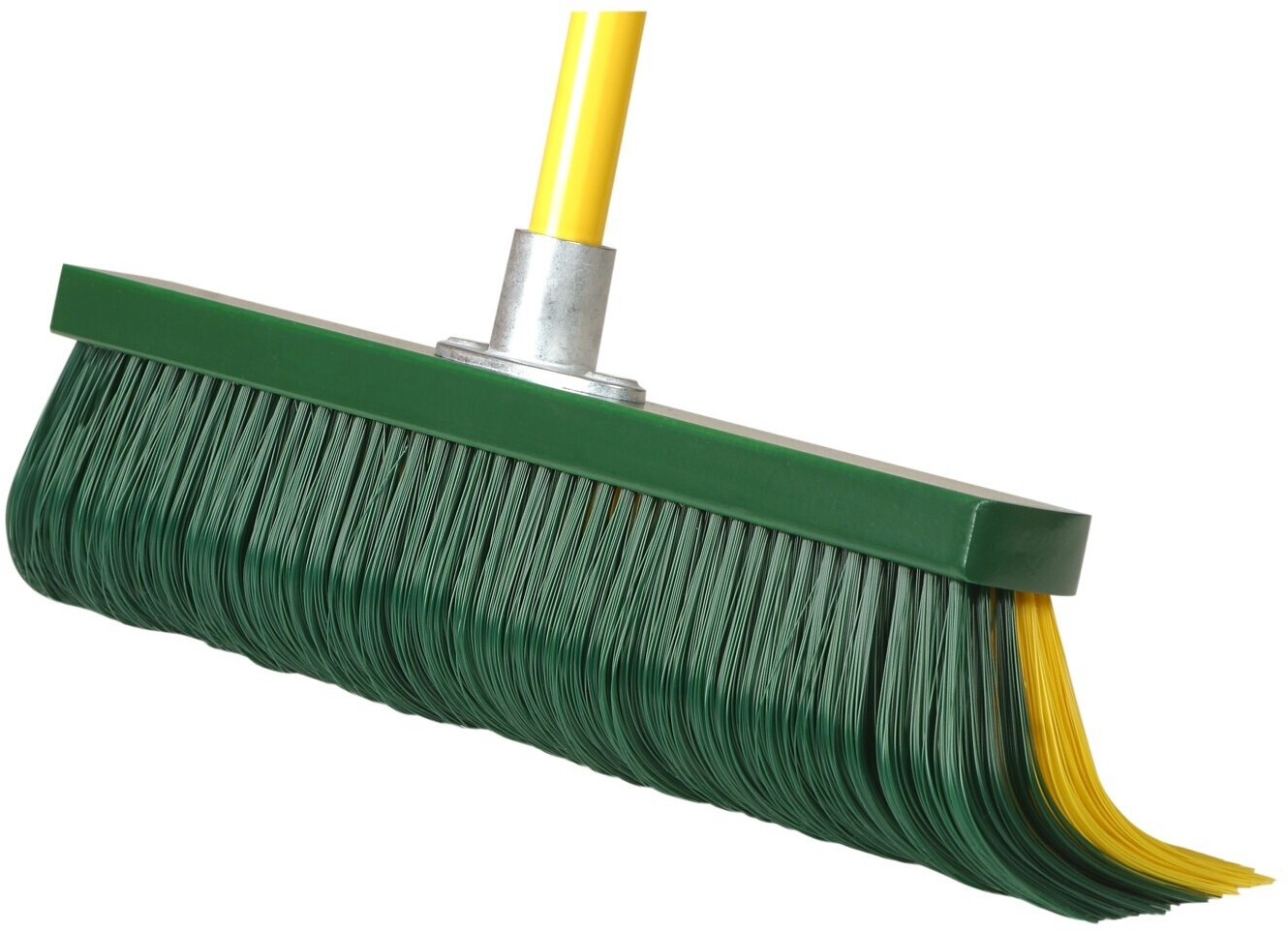 Bild von florasun Krallenbesen mit Teleskopstiel, 40 cm Breite, Stiellänge ausgefahren 1,4m, Langer Kehrbesen mit gebogenen Borsten, Verstellbarer Outdoorbesen