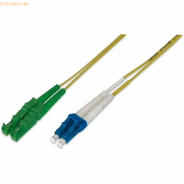 Bild von Digitus Professional - Patch-Kabel - E2000/APC Single Mode (M) bis LC/PC Single Mode (M) - 3 m - Glasfaser - 9 / 125 Mikron - OS2 - Gelb (AL-9E2000LC-03I)