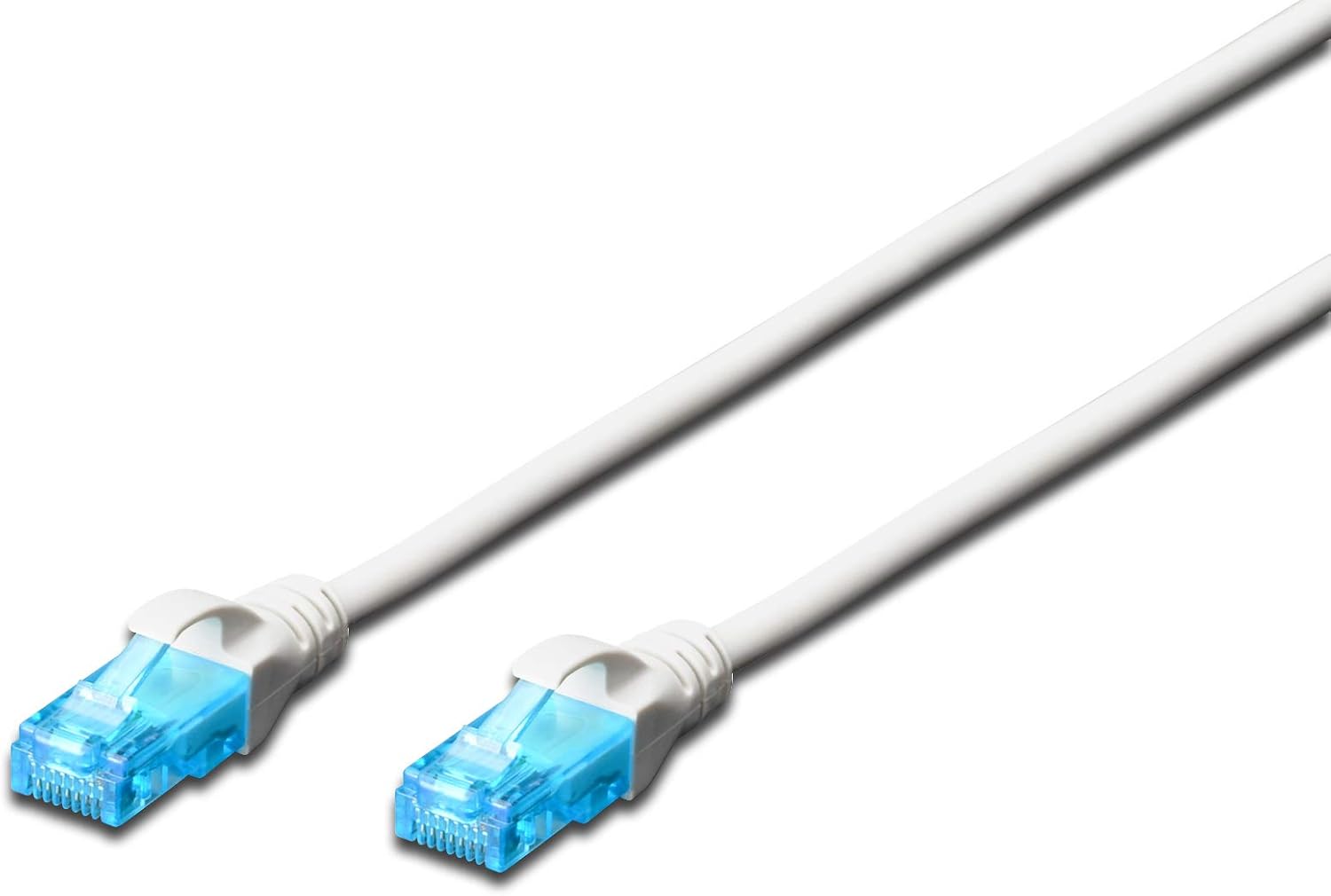 Bild von DIGITUS LAN Kabel Cat 5e - 1m - RJ45 Netzwerkkabel - U/UTP Ungeschirmt - Kompatibel zu Cat-6 & Cat-5 - Grau