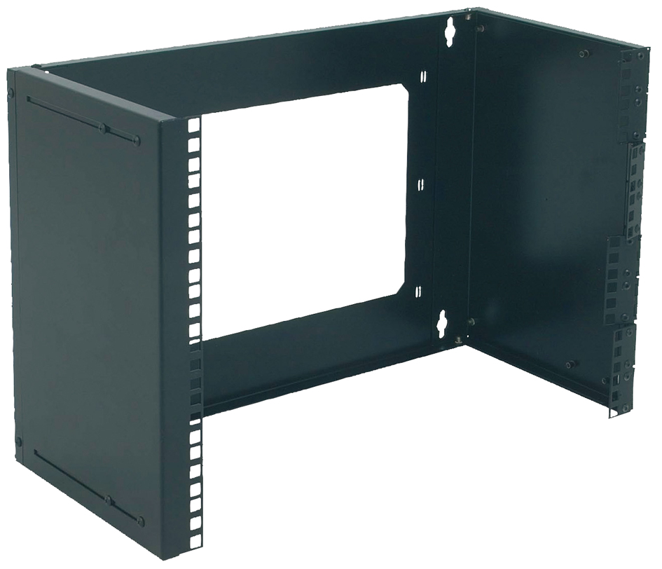 Bild von Digitus DIGITUS 4HE Wandmontage Patch-Halter 183x528x225 mm tiefenverstellbar (4 HE, 19 Zoll Rack), Serverschrank, Schwarz