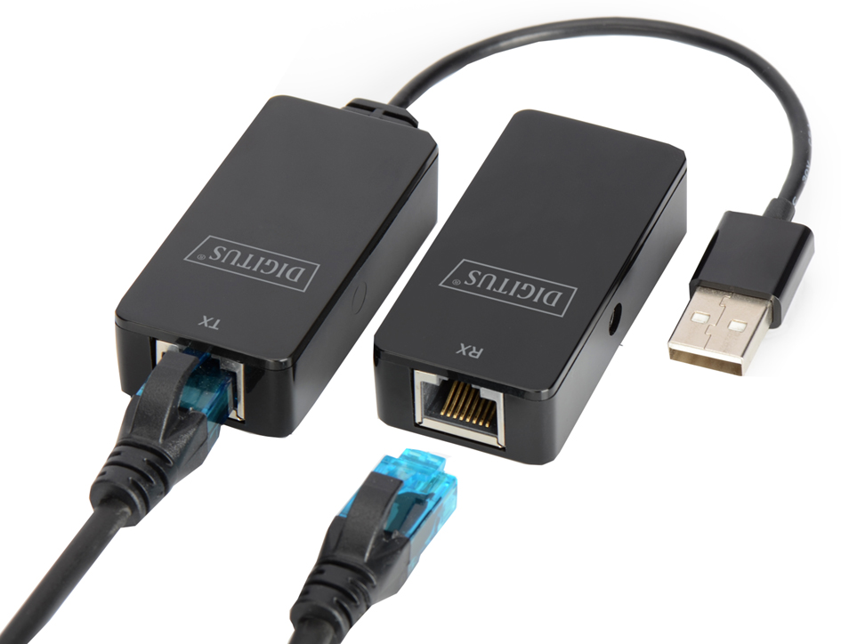 Bild von Digitus USB 2 Extender, über Cat5/5e/6 (UTP, STP or SFT) USB-Adapter