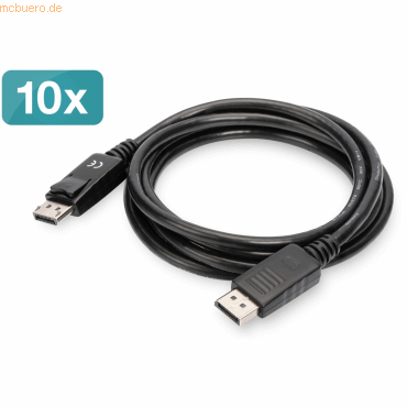 Bild von Assmann DIGITUS 10er DisplayPort Verbindungskabel, DP St/St, 2,0m