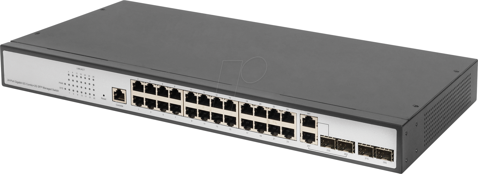 Bild von DIGITUS DN802213 - Switch, 28-Port, Gigabit Ethernet, RJ45/SFP, SFP