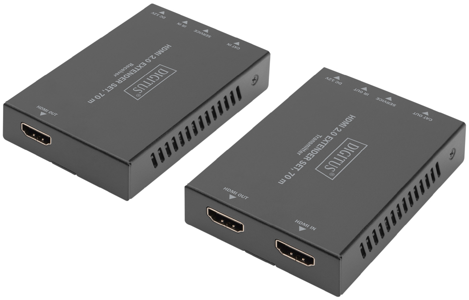 Bild von Digitus Digitus DS-55506 HDMI / RJ45 Adapter [1x HDMI-Buchse - 2x HDMI-Buchse] TV-Adapter