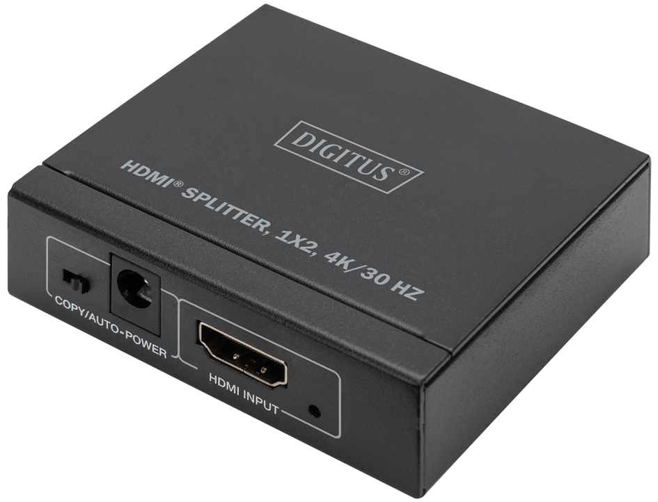 Bild von Digitus DIGITUS HDMI Splitter 1x2 4K/30Hz schwarz HDMI-Kabel
