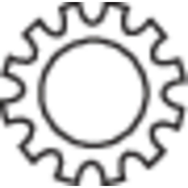 Bild von TOOLCRAFT Unterlegplatte TOOLCRAFT 815292 Zahnscheiben Innen-Durchmesser: 2.2 mm M2 Stahl v