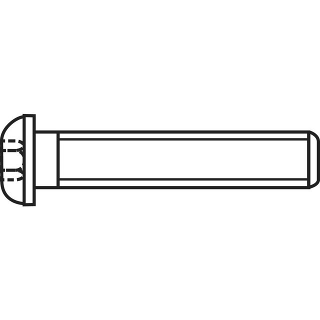 Bild von TOOLCRAFT Schraube TOOLCRAFT 839796 Linsenschrauben M3 20 mm Innensechskant Edelstahl