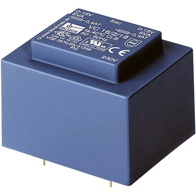 Bild von Block Block VC 16/1/12 Printtransformator 1 x 230 V 1 x 12 V/AC 16 VA 1.33 A Trafo
