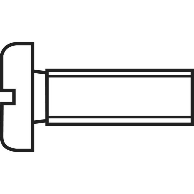 Bild von Toolcraft 888011 Zylinderschrauben M1 6 mm Schlitz DIN 84 Stahl verzinkt 20 St.
