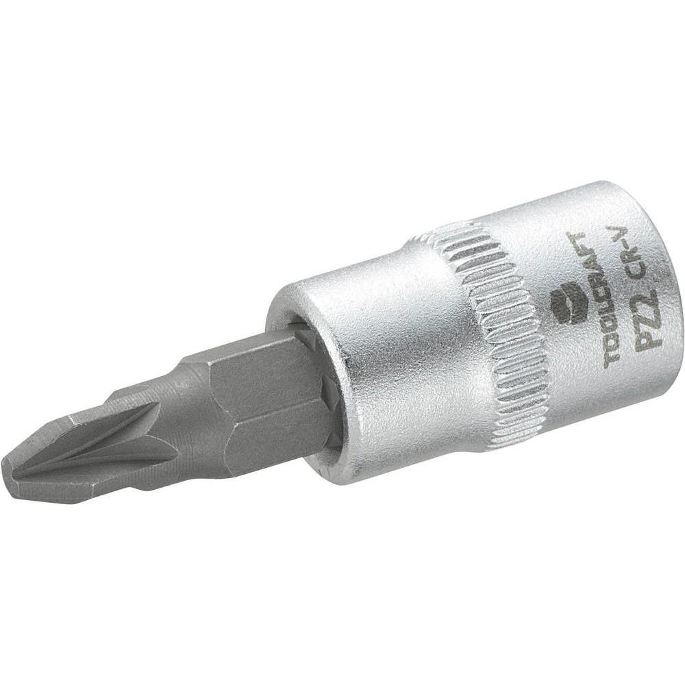 Bild von TOOLCRAFT 816057 Kreuzschlitz Pozidriv Steckschluessel-Bit-Einsatz PZ 2 1/4 (6.3 mm), 1 Stück