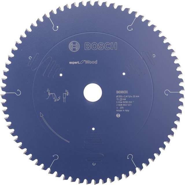 Bild von Bosch 2 608 642 531 305 mm Kreissägeblatt – Kreissägeblätter (Holz, 30,5 cm, 3 cm, 1,8 mm, 2,4 mm, ATB (alternoiseliert))