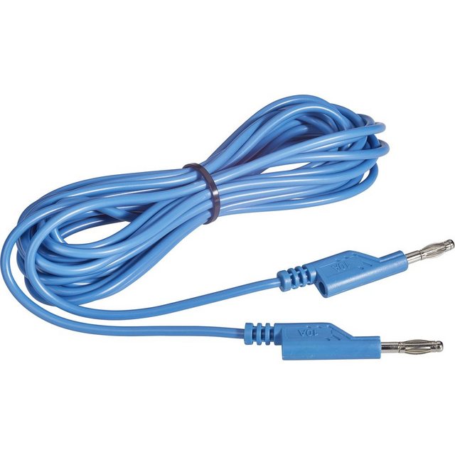Bild von VOLTCRAFT VOLTCRAFT MS5/BL Messleitung [Lamellenstecker 4 mm - Lamellenstecker 4 Kabelzubehör, (MS5/BL)