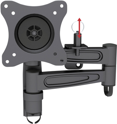 Bild von SpeaKa Professional Monitor-Wandhalterung 33 - 68.6 cm (13″ - 27) TV-Wandhalterung, (Ausziehbar, Mit Verriegelungsmechanismus)