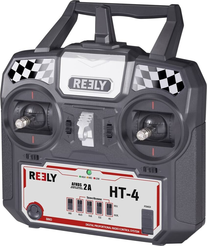 Bild von Reely Reely HT-4 Hand-Fernsteuerung 2,4 GHz Anzahl Kanäle: 4 inkl. Empfänge RC-Fernsteuerung
