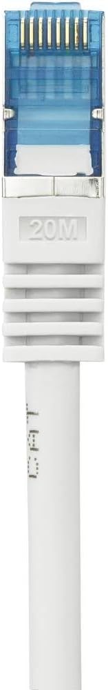 Bild von Renkforce RF-4145298 RJ45 Netzwerkkabel, Patchkabel CAT 6a S/FTP 20.00 m Grau mit Rastnasenschutz, Flammwidrig 1 St.