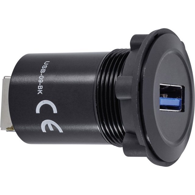Bild von TRU COMPONENTS USB-Einbaubuchse 3.0 USB-09-BK 1243951 TRU COMPONENTS Inhalt: 1 St. USB-Kabel