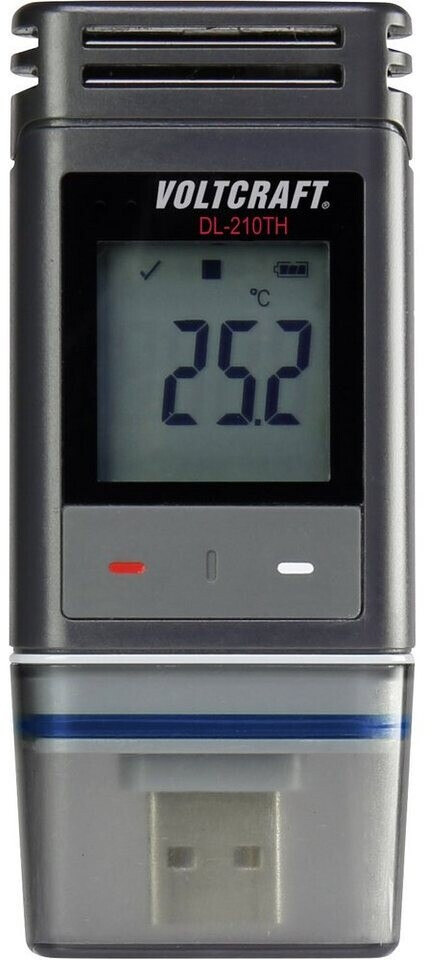 Bild von VOLTCRAFT Temperatur-Datenlogger, Luftfeuchte-Datenlogger DL-210TH Messgröße Temperatur, Luftfeuchtigkeit -30 bis +60 °C (DL-210TH)