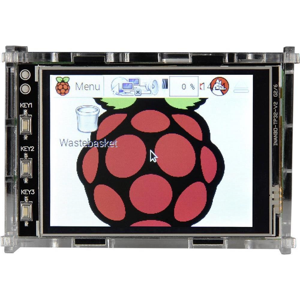 Bild von Raspberry Pi Pi Gehäuse Acrylglas klar 3.2TC B+, 2 B, 3 B, Entwicklungsboard Zubehör, Transparent