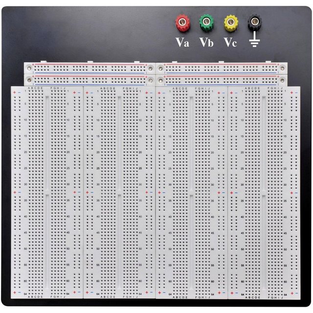 Bild von TRU COMPONENTS 0165-40-1-32044 Steckplatine Polzahl Gesamt 3600 (L x B x H) 186.2 x 228.8 x 8.4 mm 1 St.
