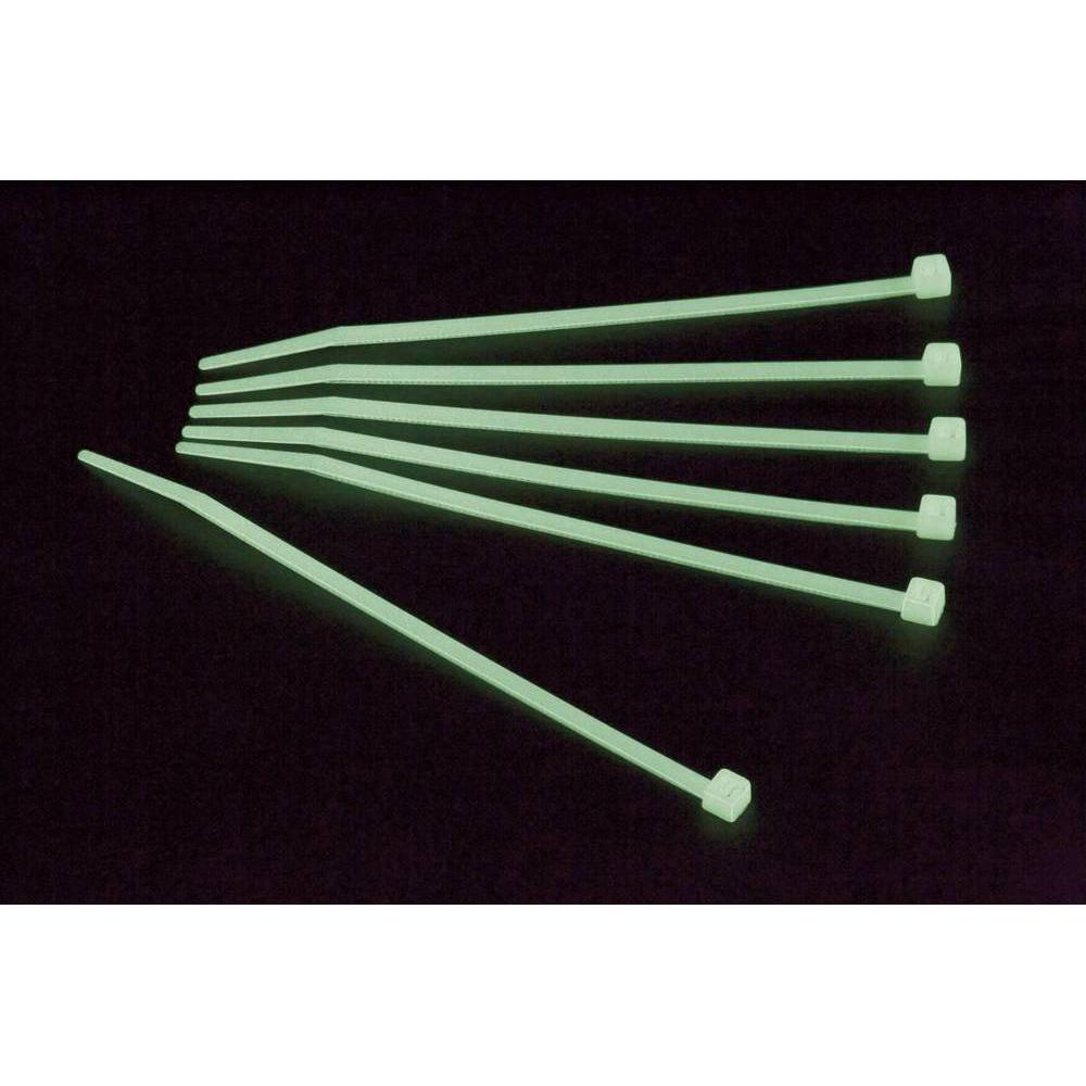Bild von Tru Components, Kabelbinder, Kabelbinder phosphoreszierend (Kunststoffkabelbinder, 300 mm, 50 Stk.)