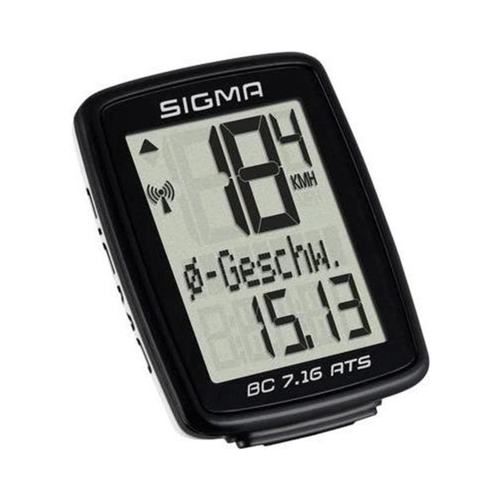 Bild von SIGMA Fahrradcomputer Sigma BC 7.16 ATS Fahrradcomputer, kabellos Codierte Übertragung mit R