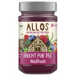 Bild von Allos Frucht Pur Waldfrucht, 250 gr Glas -75% Fruc