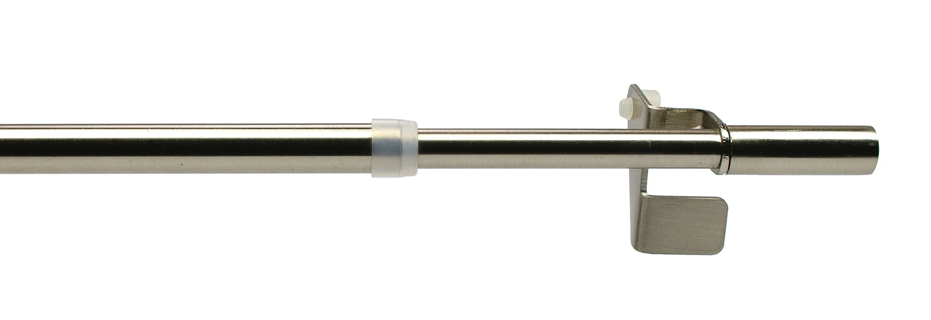 Bild von Liedeco Scheibenstange Press-Fix, Ø 12 mm, 1-läufig, ausziehbar, ohne Bohren, geklemmt, Edelstahl, Kunststoff