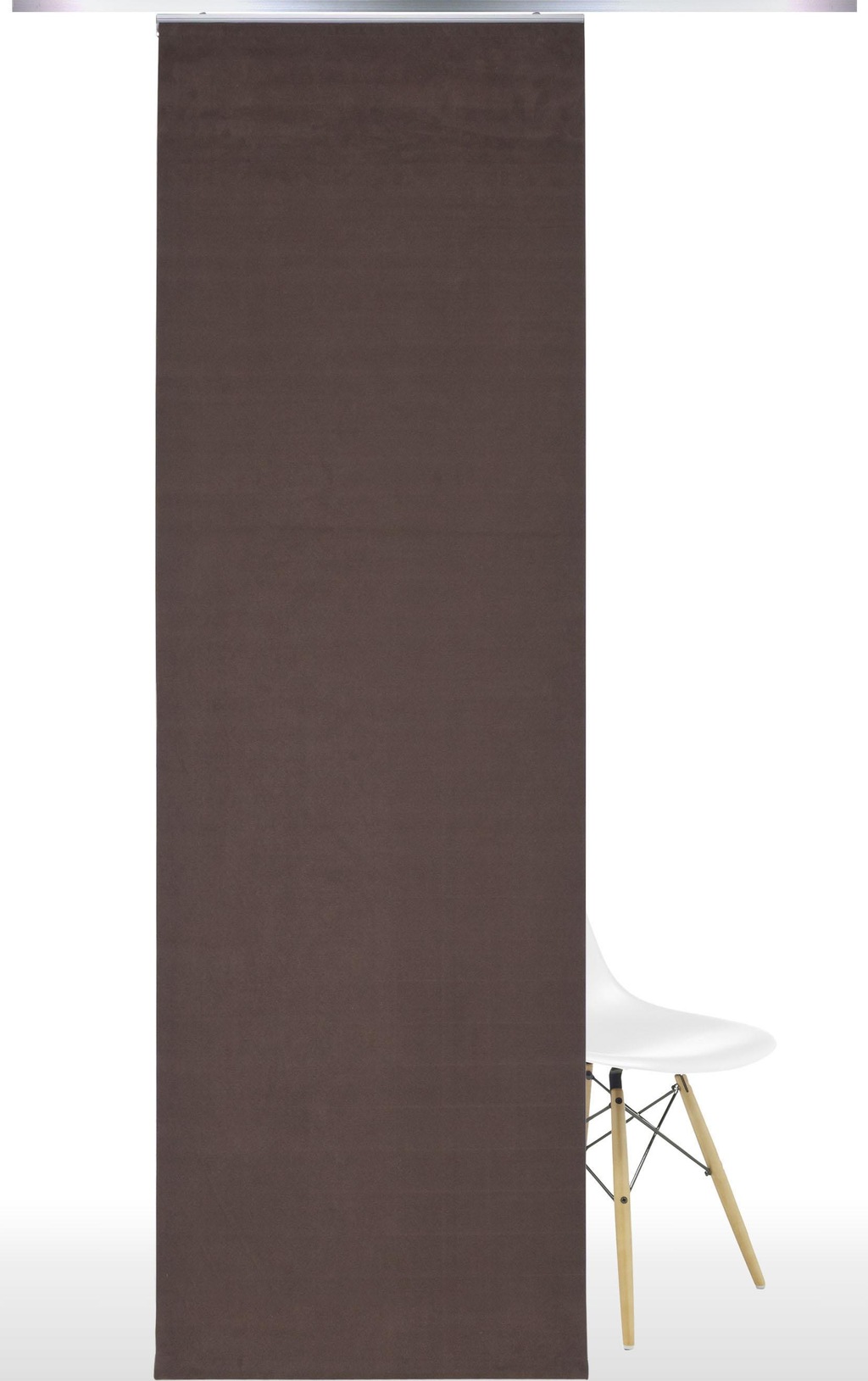 Bild von Schiebegardine LIEDECO Gr. 1, braun (dunkelbraun), B:60cm H:245cm, Polyester, Gardinen, HxB: 245x60, ohne Paneelwagen