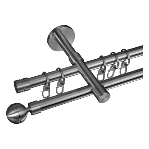 Bild von Liedeco Gardinenstange Kugel 16 mm Ø aus Edelstahl