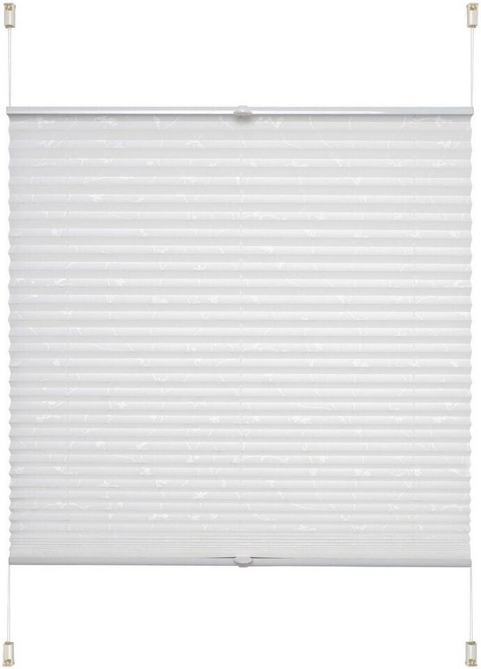 Bild von Liedeco Klemmfix-Plissee Ranke 90x130cm grau weiß