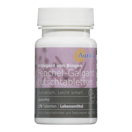 Bild von Fenchel Galgant Lutschtabletten von Aurica – Aromatische Erleichterung für Magen und Atem