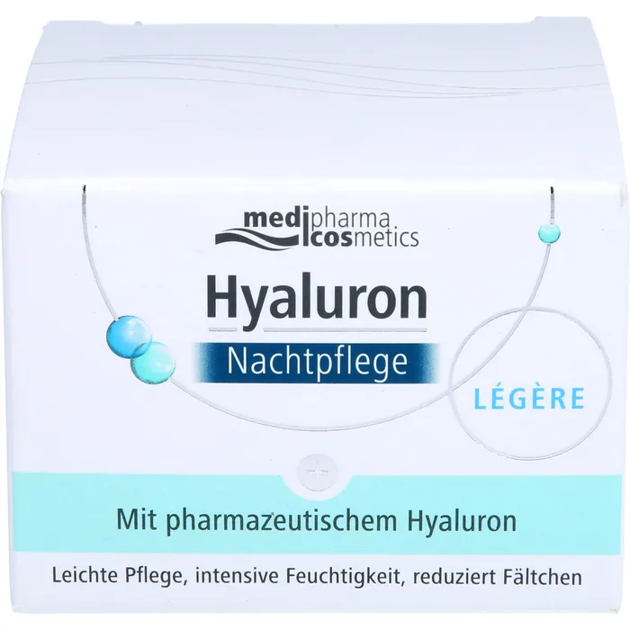 Bild von medipharma cosmetics Hyaluron Nachtpflege legere Creme im Tiegel 50 ml - Gesichtspflege