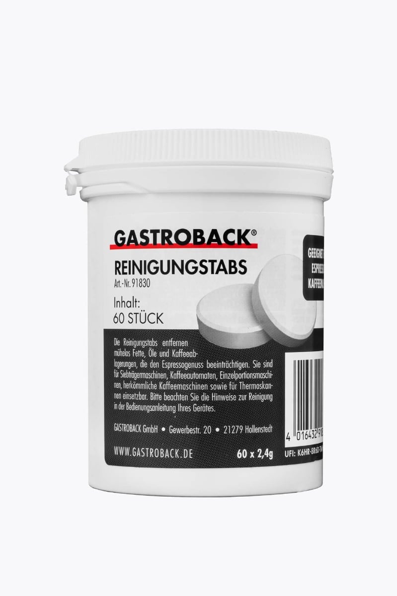 Bild von Gastroback Reinigungstabs 60 Stück in der Dose
