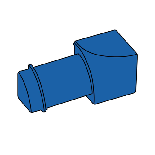 Bild von BLANKE Fliesenschiene Viertelkreis-Profil Innenecke Aluminium-Optik Edelstahlmetallic 8mm – Ihre Lösung für dekorative Ecken