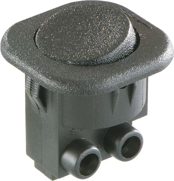 Bild von Bachmann 924.133 Elektroschalter Rocker switch 1P Schwarz, Taster + Schalter, Schwarz
