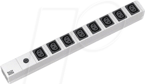 Bild von Bachmann - Verlängerungsschnur (Rack - einbaufähig) - Ausgangsbuchsen: 8 (IEC 60320) - 1U - 48.3 cm (19)