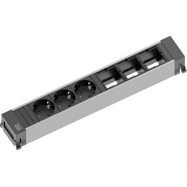 Bild von Bachmann POWER FRAME Large 3x Schutzkontakt 3x ABD Einbau-Tischsteckdosenleiste (Kabellänge 0.2 m)