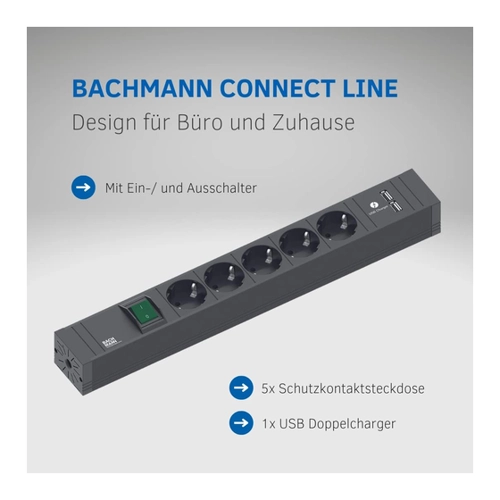 Bild von Bachmann Steckdosenleiste 8xSchutzk.2m 420.0019 - 4200019