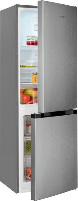 Bild von Exquisit Kühl-Gefrierkombination KGC231-60-E-050C inoxlook | 157 l Nutzinhalt | 4-Sterne-Gefrieren | Alarm