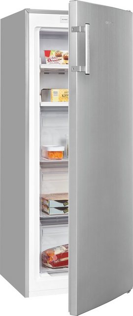 Bild von exquisit Gefrierschrank "GS231-NF-H-040Cinoxlook", 143 cm hoch, 54 cm breit, NoFrost, 161 Liter Nutzinhalt