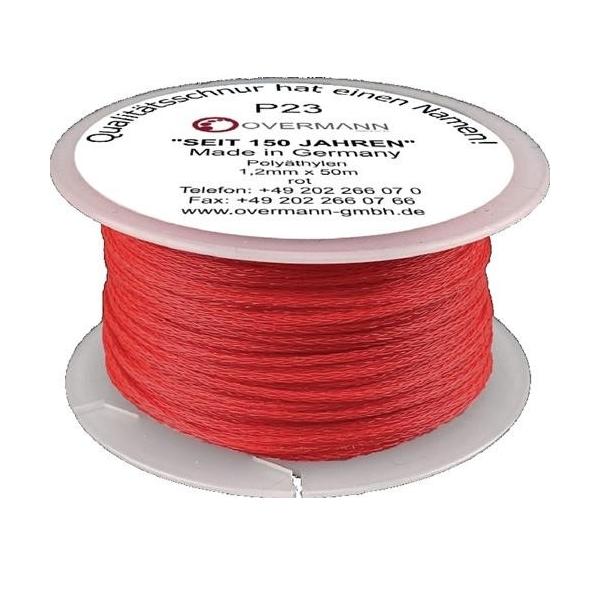 Bild von HP Autozubehör, Seil, Maurerschnur Länge 20 m Ø 1 mm 15 kg Polyethylen rot (20 m)