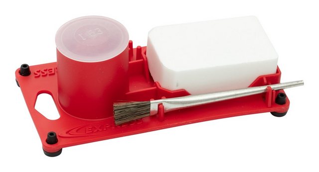 Bild von Arbeitsplatte PICARD Lötgarnitur Salmiakstein Lötwasserpinsel Behälter Set 3-tlg.